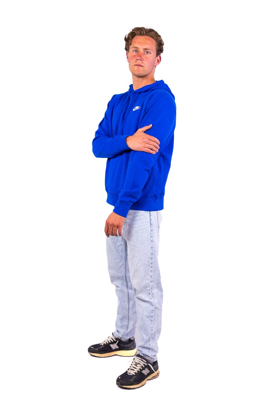 Nike Sportswear Club Sportsweater Heren Blauw L thumbnail 4