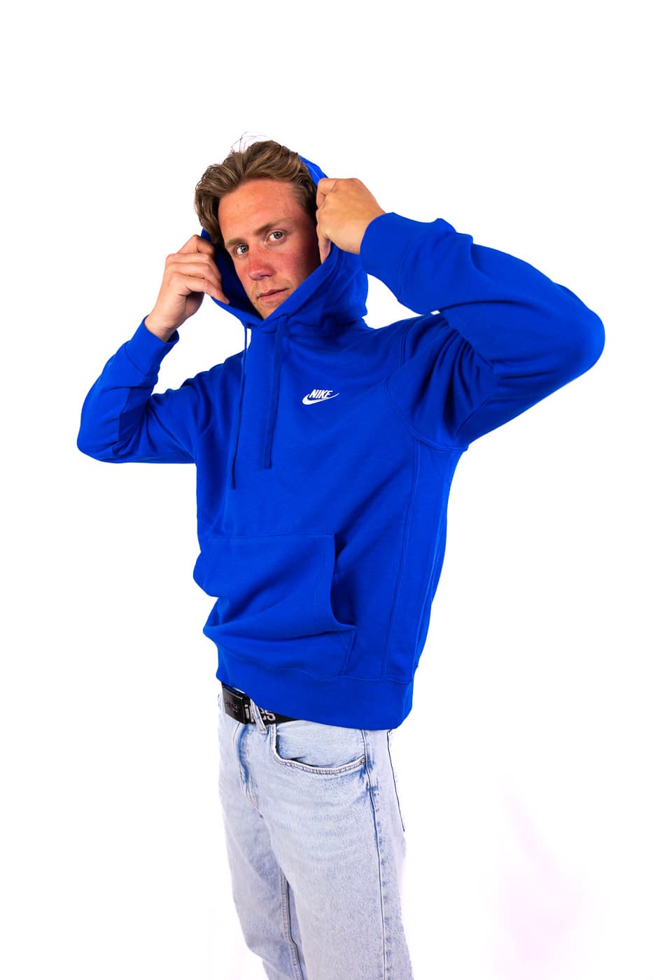 Nike Sportswear Club Sportsweater Heren Blauw L thumbnail 3
