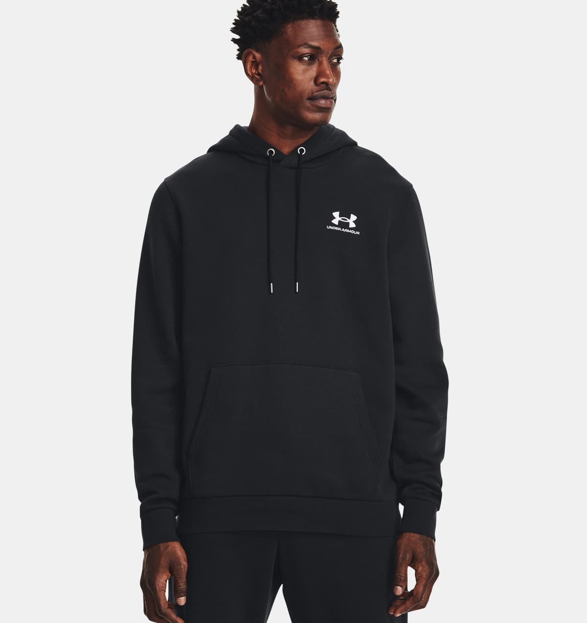 Under Armour Icon Fleece Sportsweater Heren Zwart M thumbnail 4