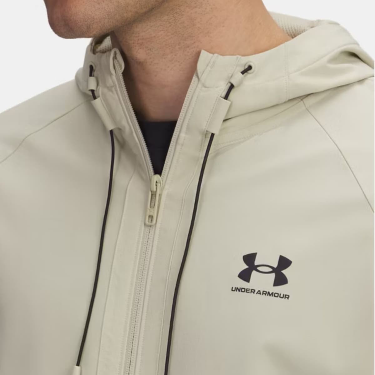 Under Armour Stretch Woven Sportvest Heren Beige L thumbnail 2