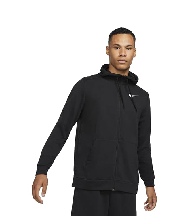 Nike Dri-fit Full-zip Sportvest Heren Zwart M