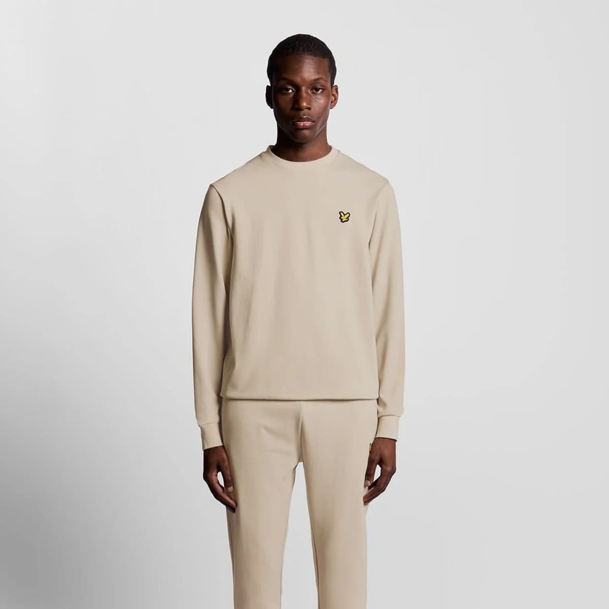 Lyle And Scott Crew Neck Fly Fleece Casual Sweater Heren Grijs M thumbnail 4