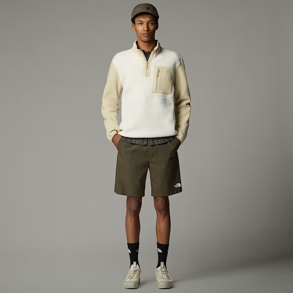 The North Face Yumiori¼ Zip Casual Sweater Heren Wit S thumbnail 5