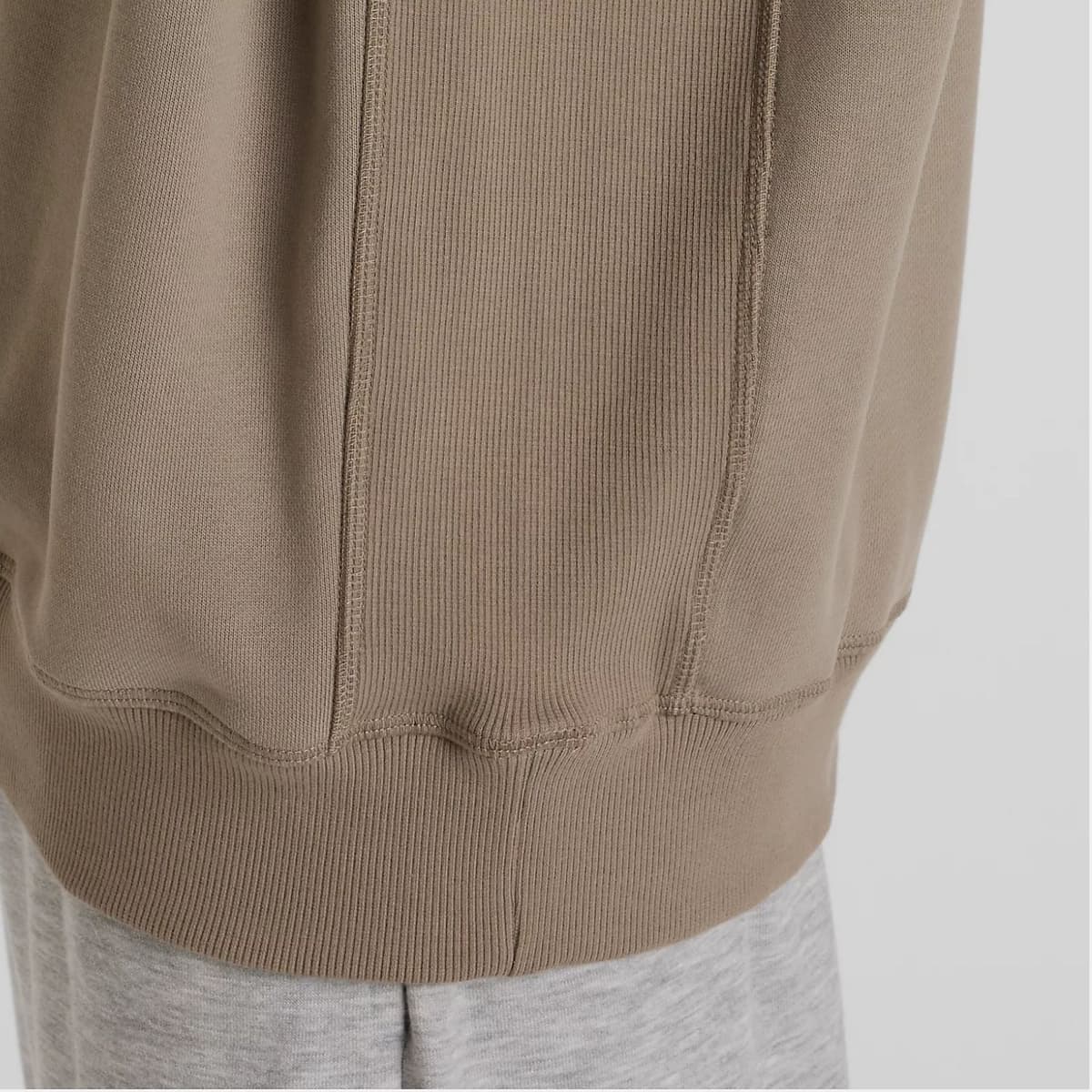 New Balance Athletics Premium Logo Crew Casual Sweater Heren Bruin Xl thumbnail 2