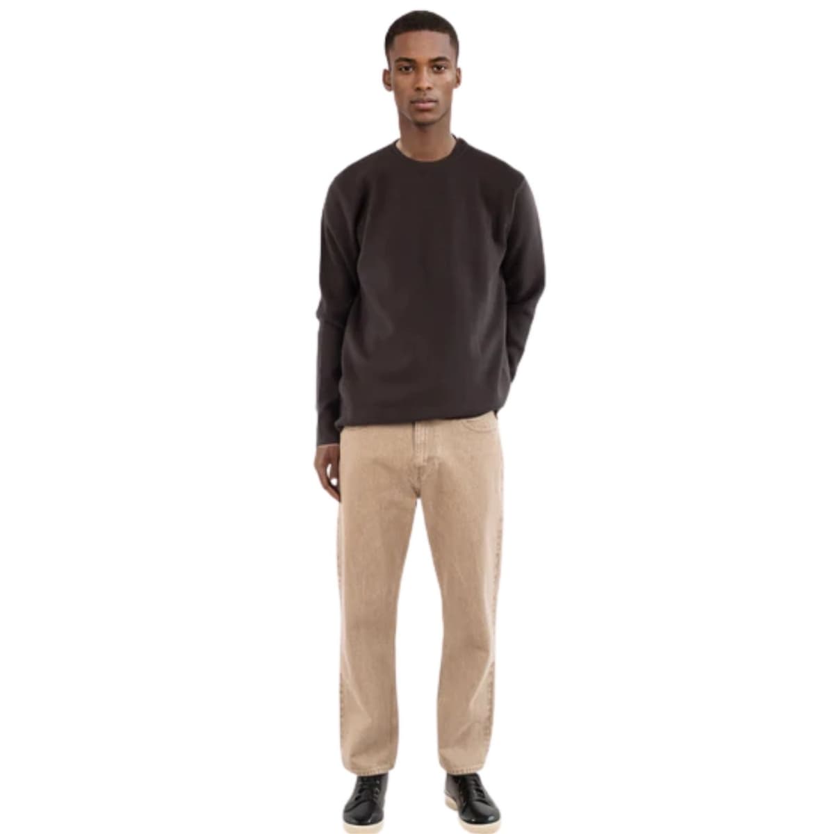 Ciszere Clark Knitted Casual Sweater Heren Bruin L