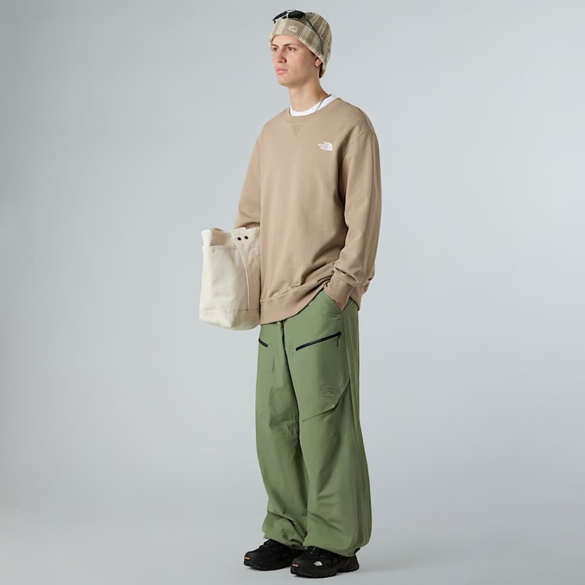 The North Face Essential Lite Crew Casual Sweater Heren Bruin S thumbnail 3