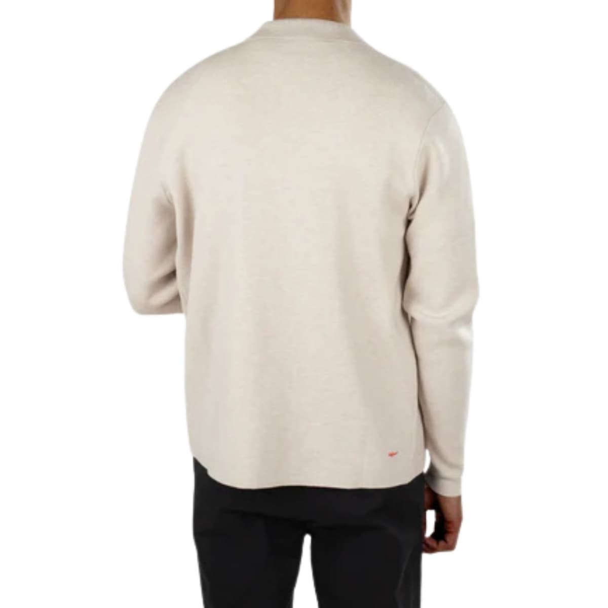 Ciszere Caleb Knitted Half Zip Casual Sweater Heren Beige M thumbnail 2