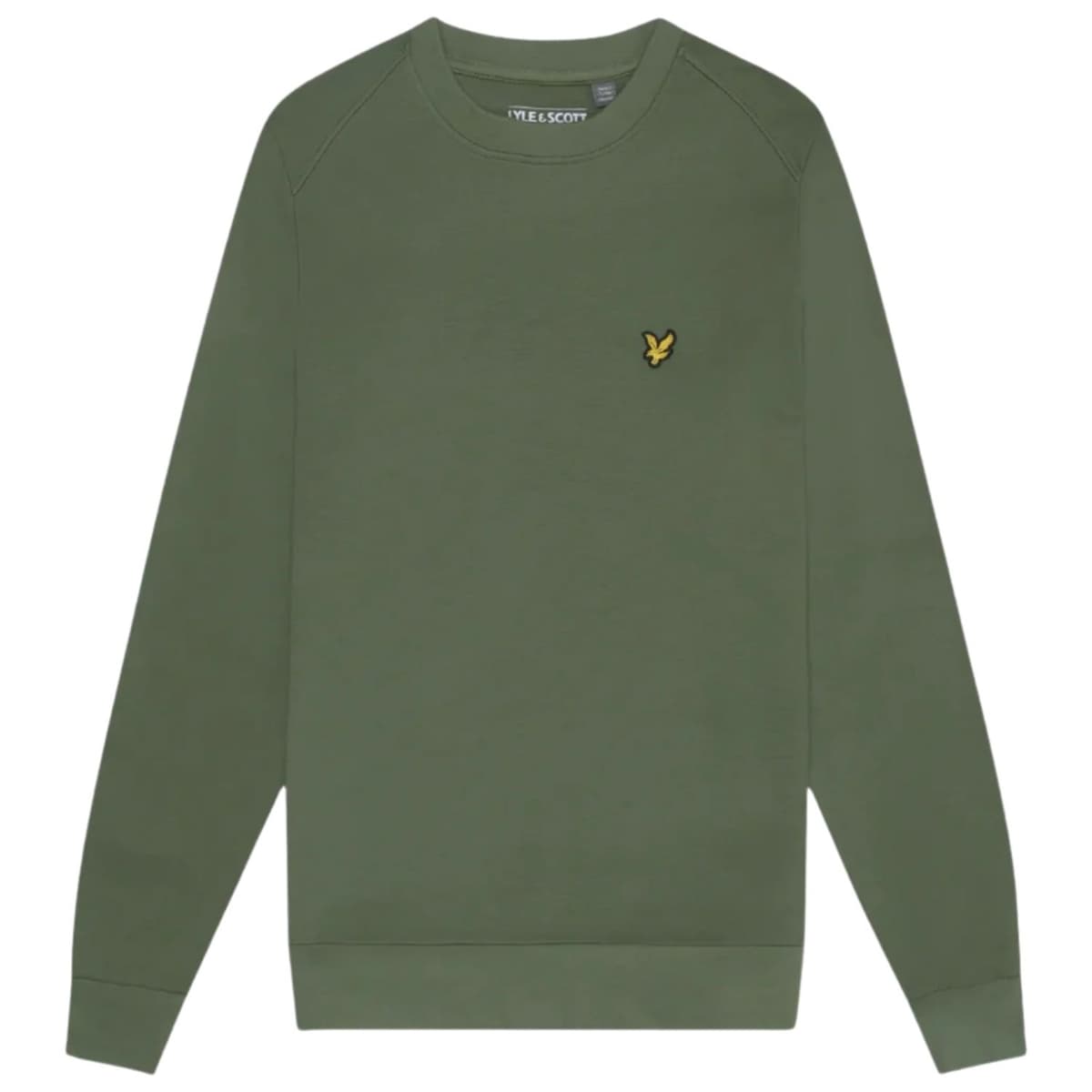 Lyle And Scott Crew Neck Fly Fleece Casual Sweater Heren Groen Xl