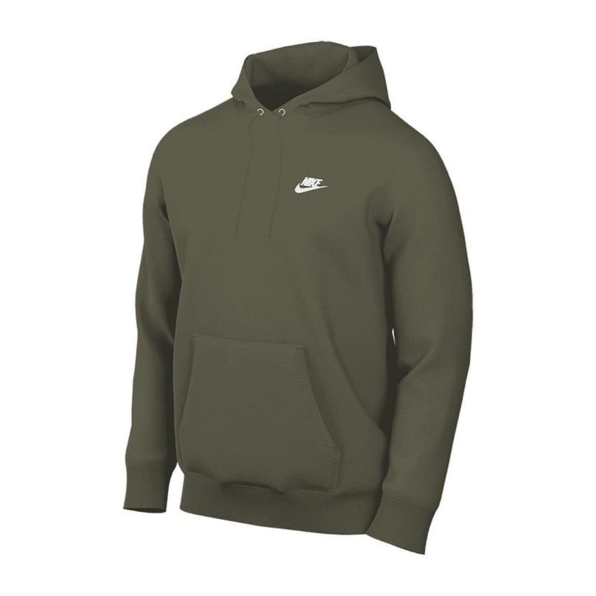 Nike Club Fleece Pullover Casual Sweater Heren Donkergroen Xl