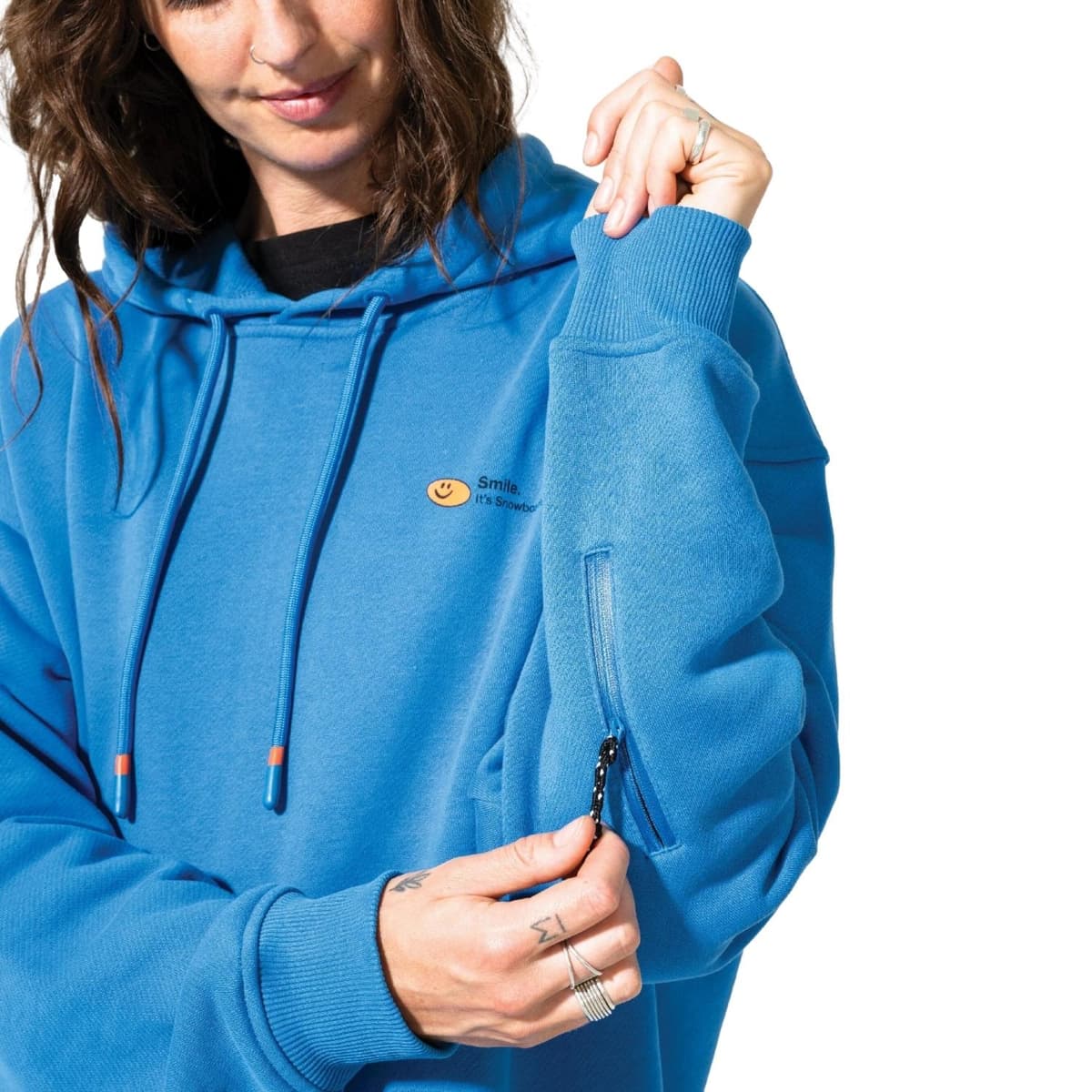 Bataleon Snowproof Hoodie Casual Sweater Heren Blauw M thumbnail 2