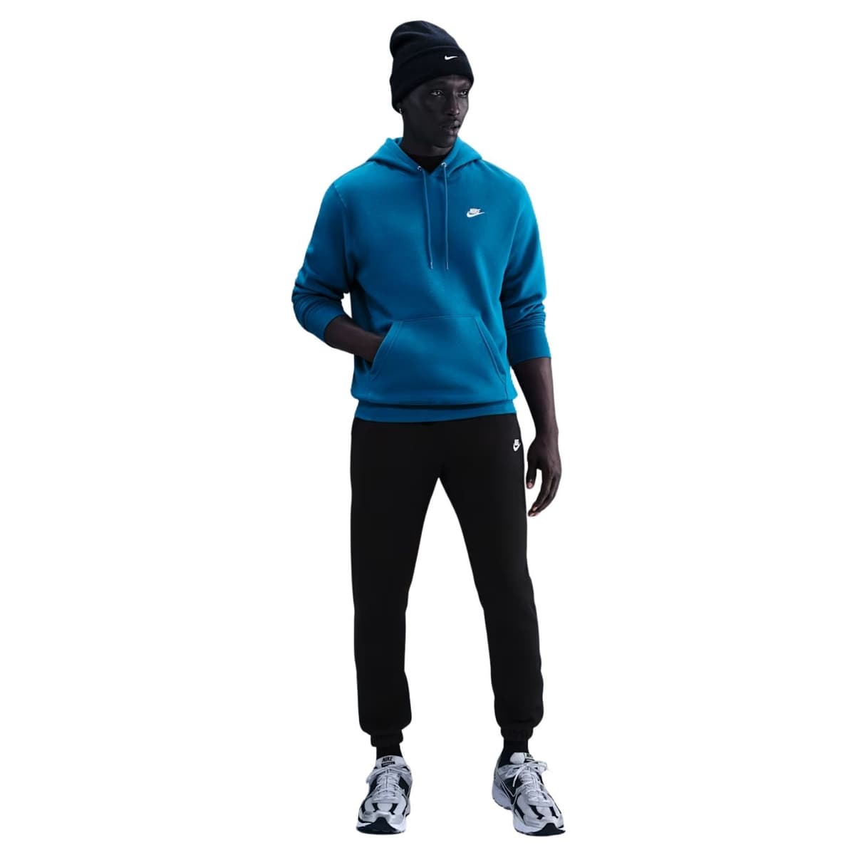 Nike Club Casual Sweater Heren Blauw M thumbnail 5