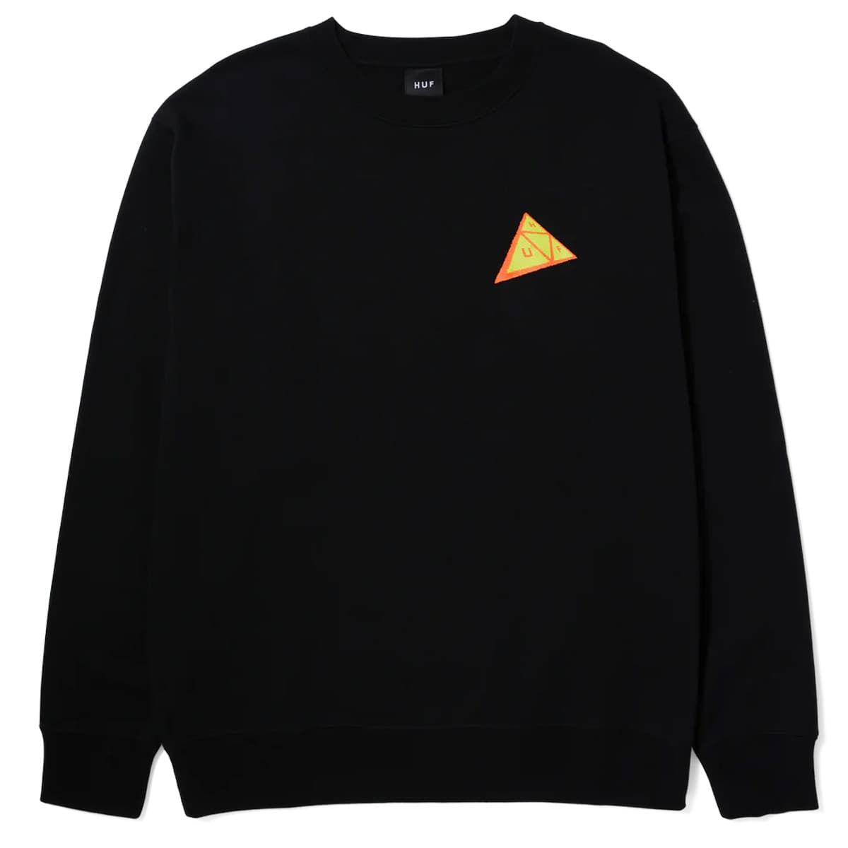 Huf Skewed Tt Crewneck Casual Sweater Heren Zwart M