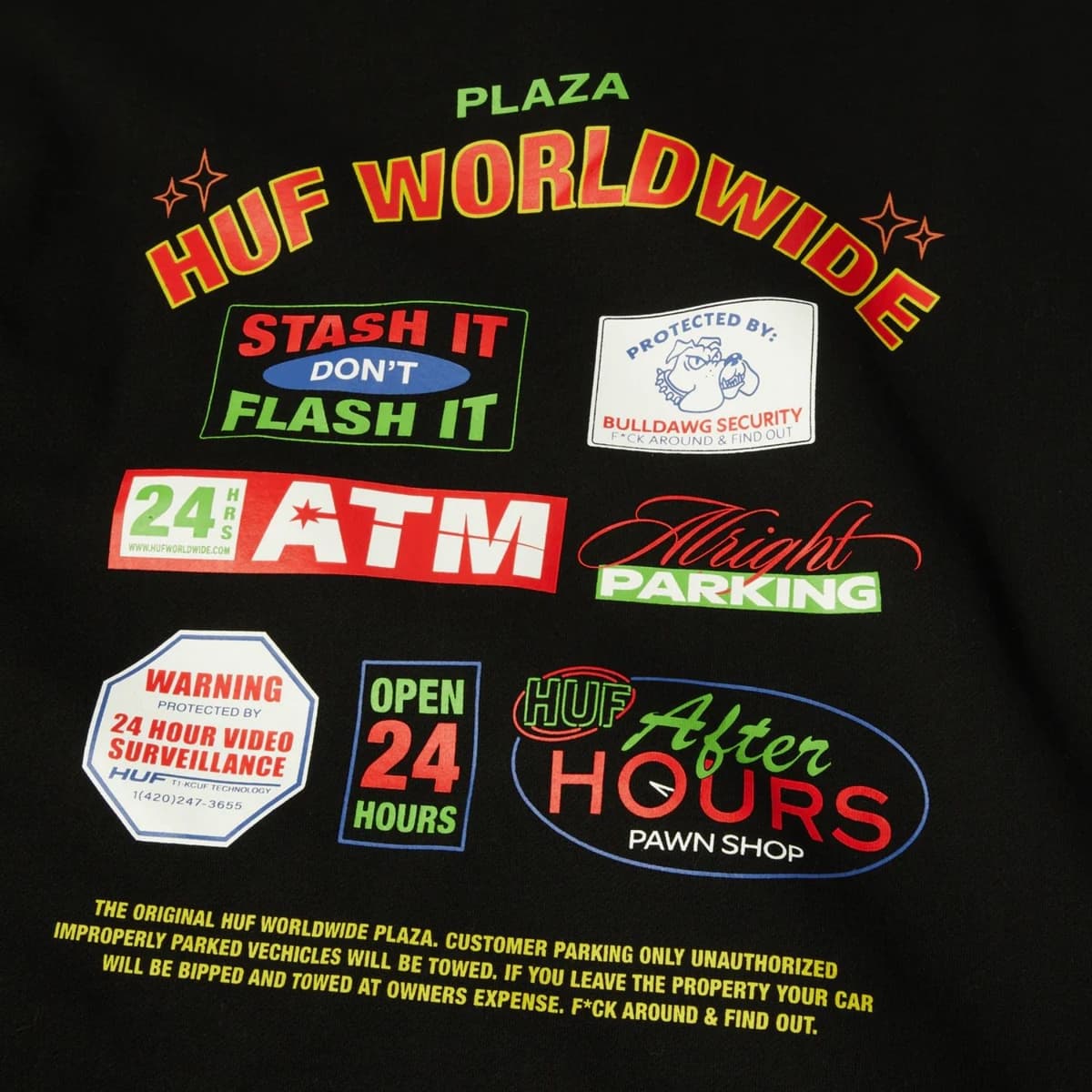 Huf Promo P/o Casual Sweater Heren Zwart S thumbnail 2