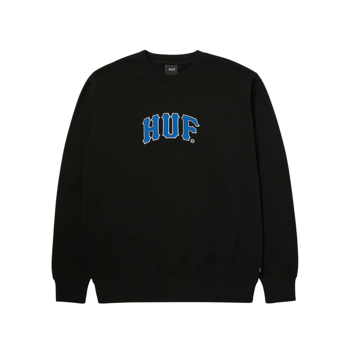 Huf Arch Applique Crewneck Casual Sweater Heren Zwart M