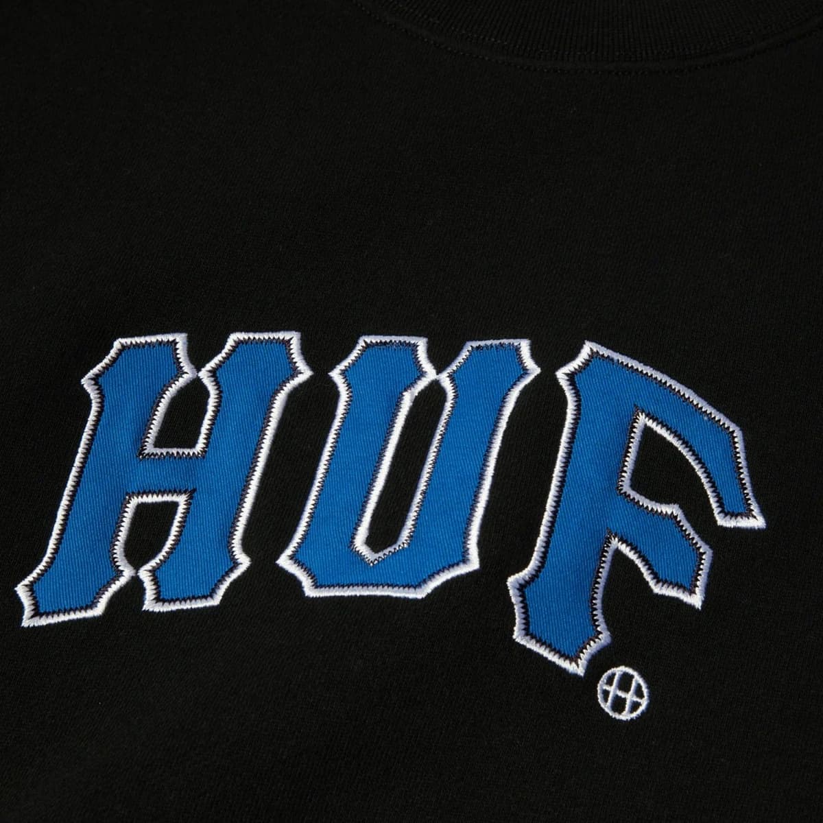 Huf Arch Applique Crewneck Casual Sweater Heren Zwart M thumbnail 2