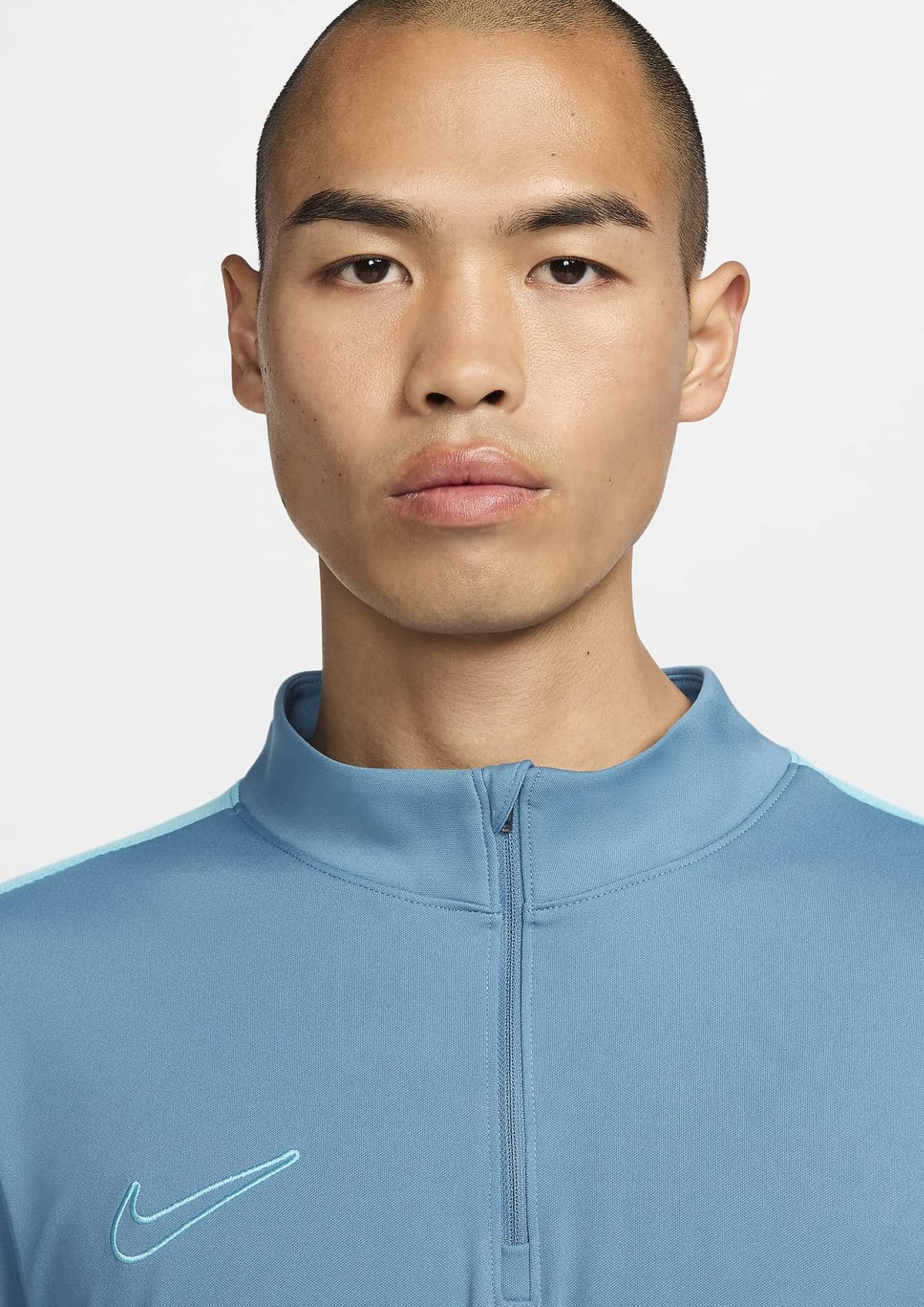 Nike Academy Mens Dri-fit 1/2 Voetbal Sweater Sr Blauw L thumbnail 4