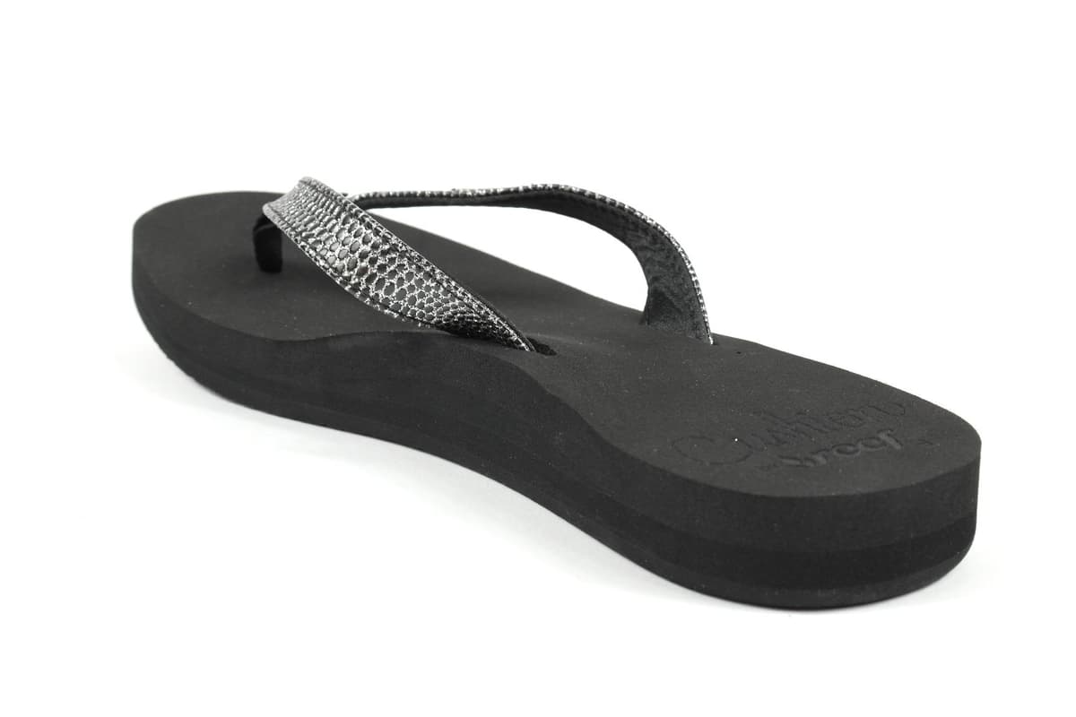 Reef Star Cushion Sassy Slippers Dames Zwart Dessin 36 thumbnail 3