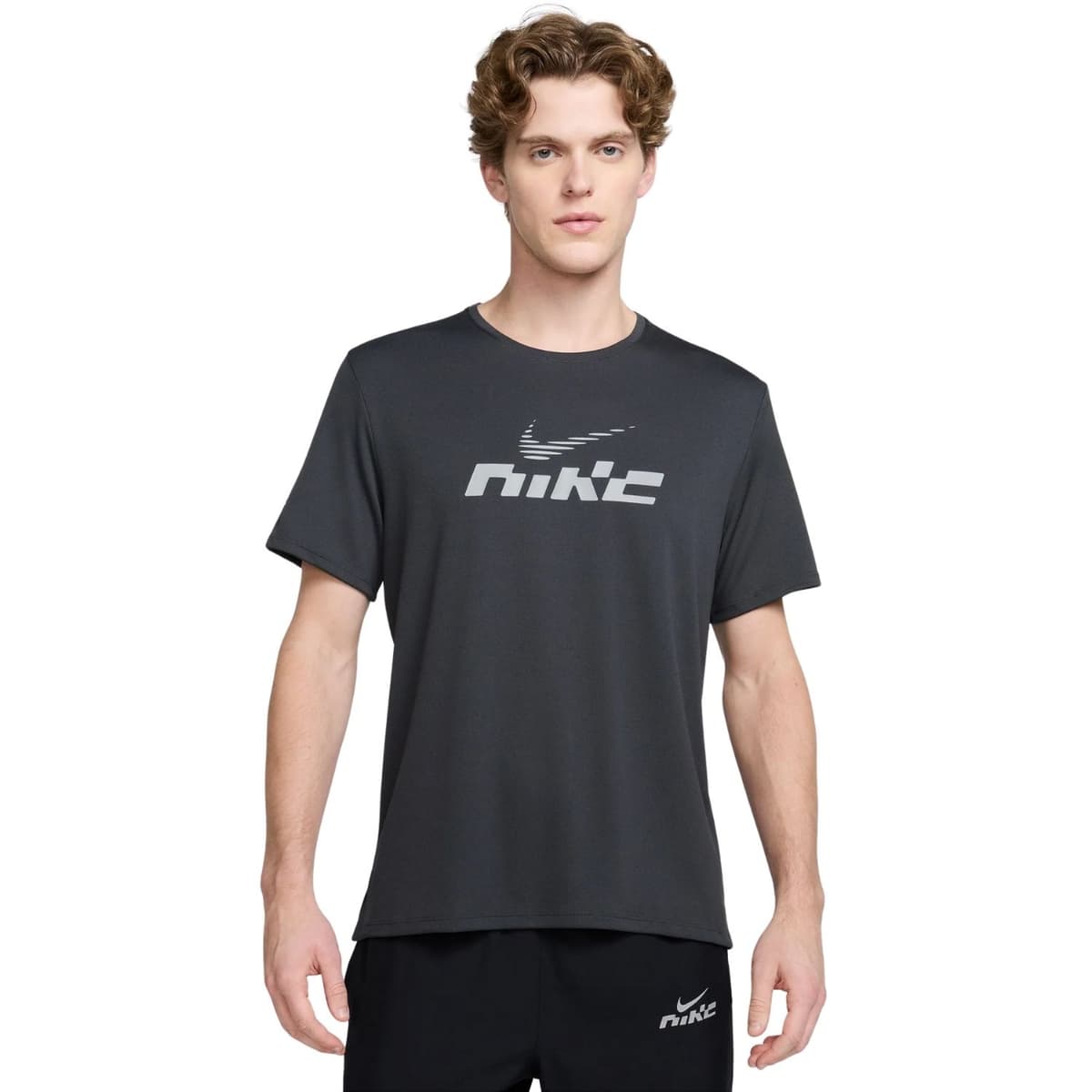 Nike Miller Flash Dri-fit Hardloop Shirt Heren Antraciet L
