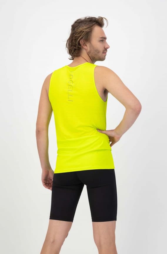 Rogelli Core Singlet Hardloop Shirt Heren Geel S thumbnail 2