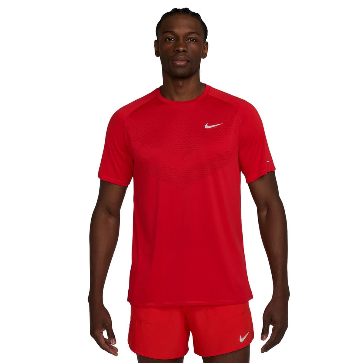 Nike Stride Dri-fit Hardloop Shirt Heren Rood Xl