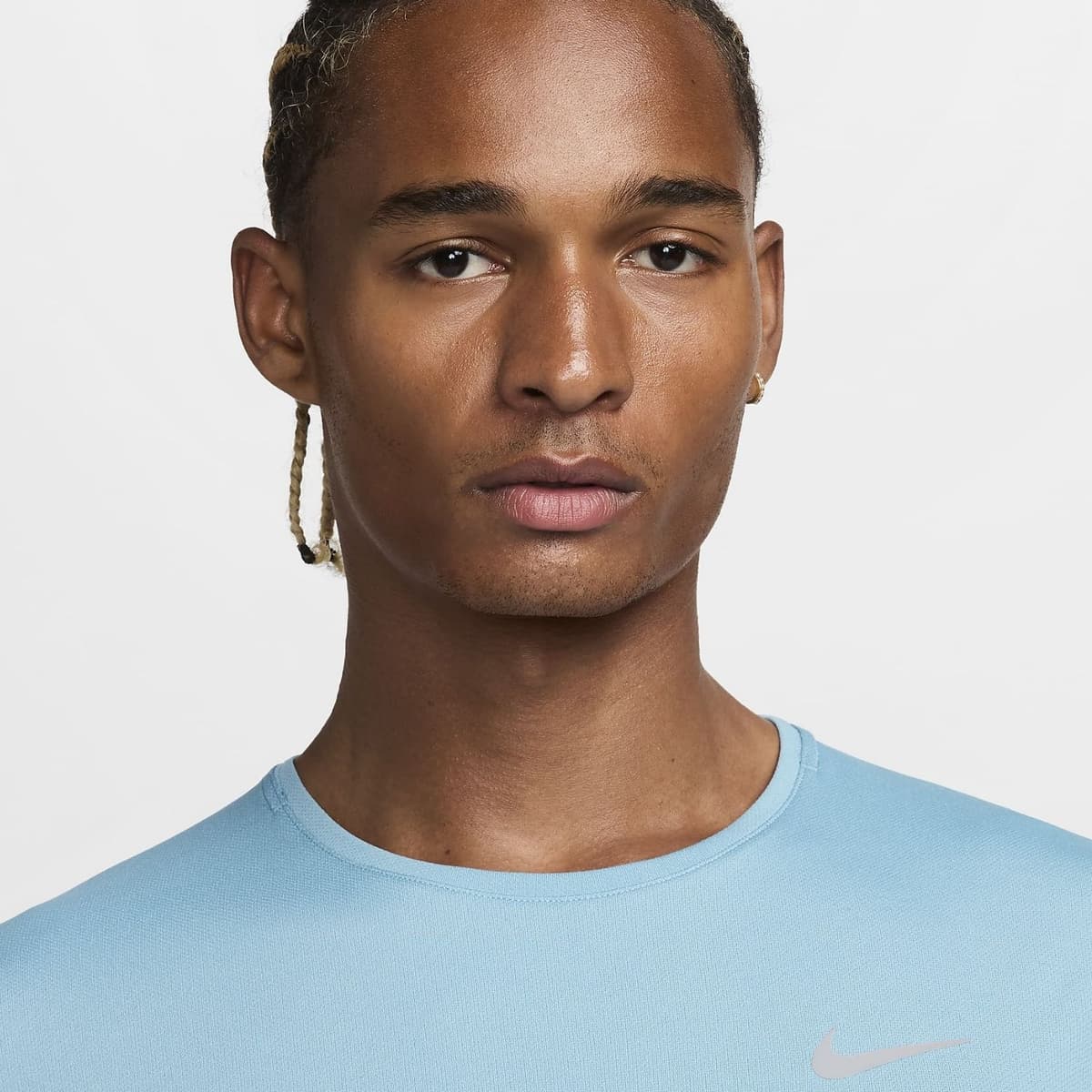 Nike Miler Dri-fit Uv Hardloop Shirt Heren Blauw S thumbnail 3