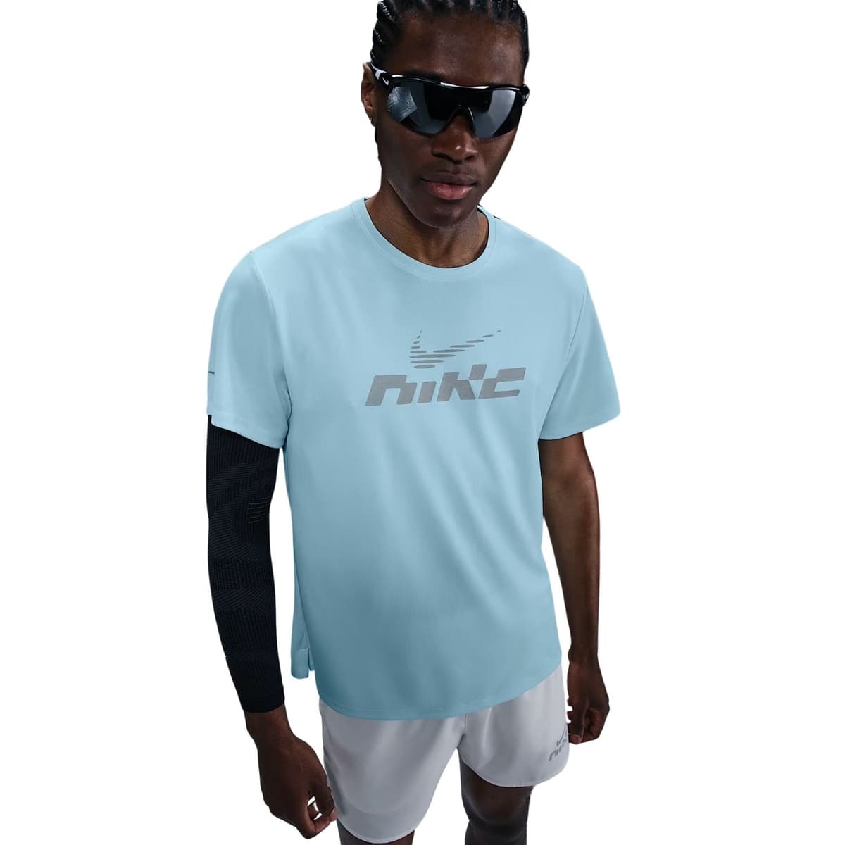 Nike Miller Flash Dri-fit Hardloop Shirt Heren Blauw M