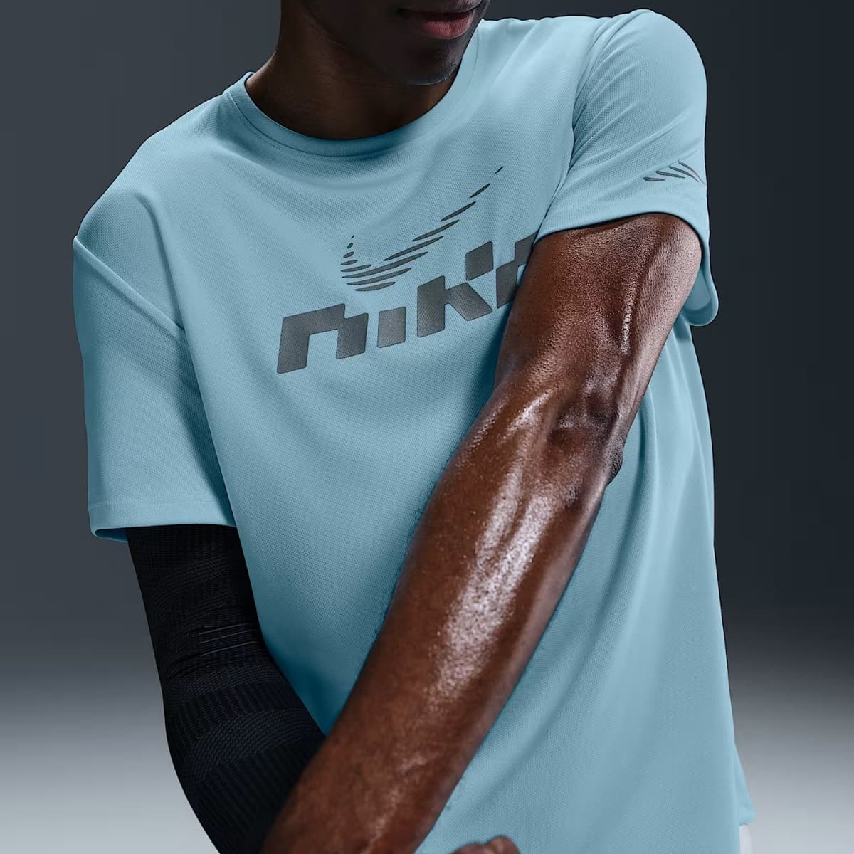 Nike Miller Flash Dri-fit Hardloop Shirt Heren Blauw M thumbnail 3