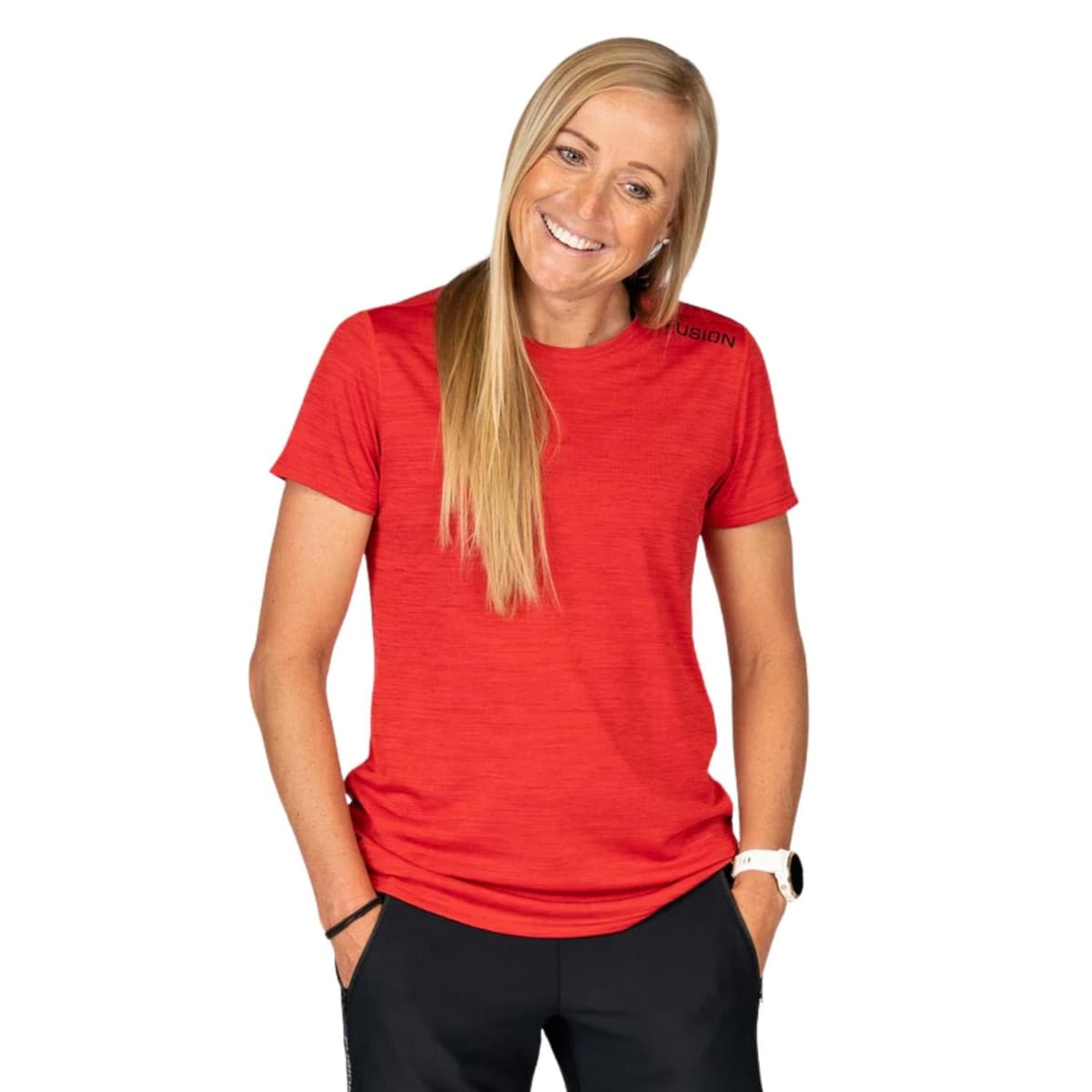 Fusion C3 Hardloop Shirt Dames Rood M/38