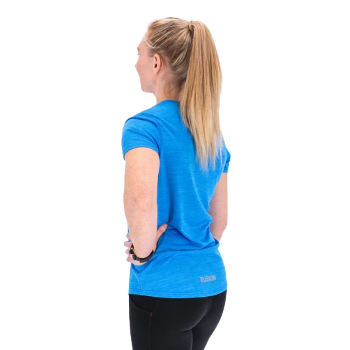 Fusion Nova Hardloop Shirt Dames Blauw M/38 thumbnail 4