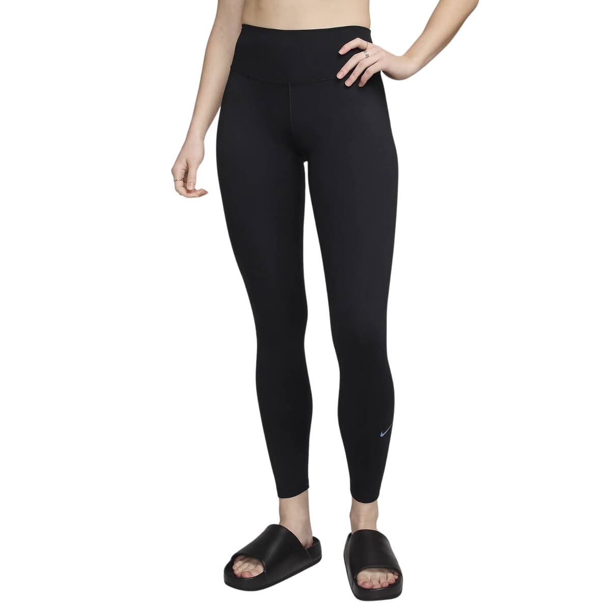 Nike One High Waisted Lange Tight Dames Zwart Xs/34