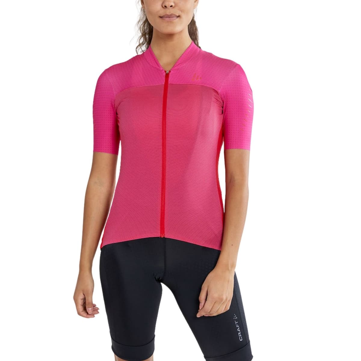 Craft Hale Glow Jersey W Fietsshirt Dames Rood Xl/42