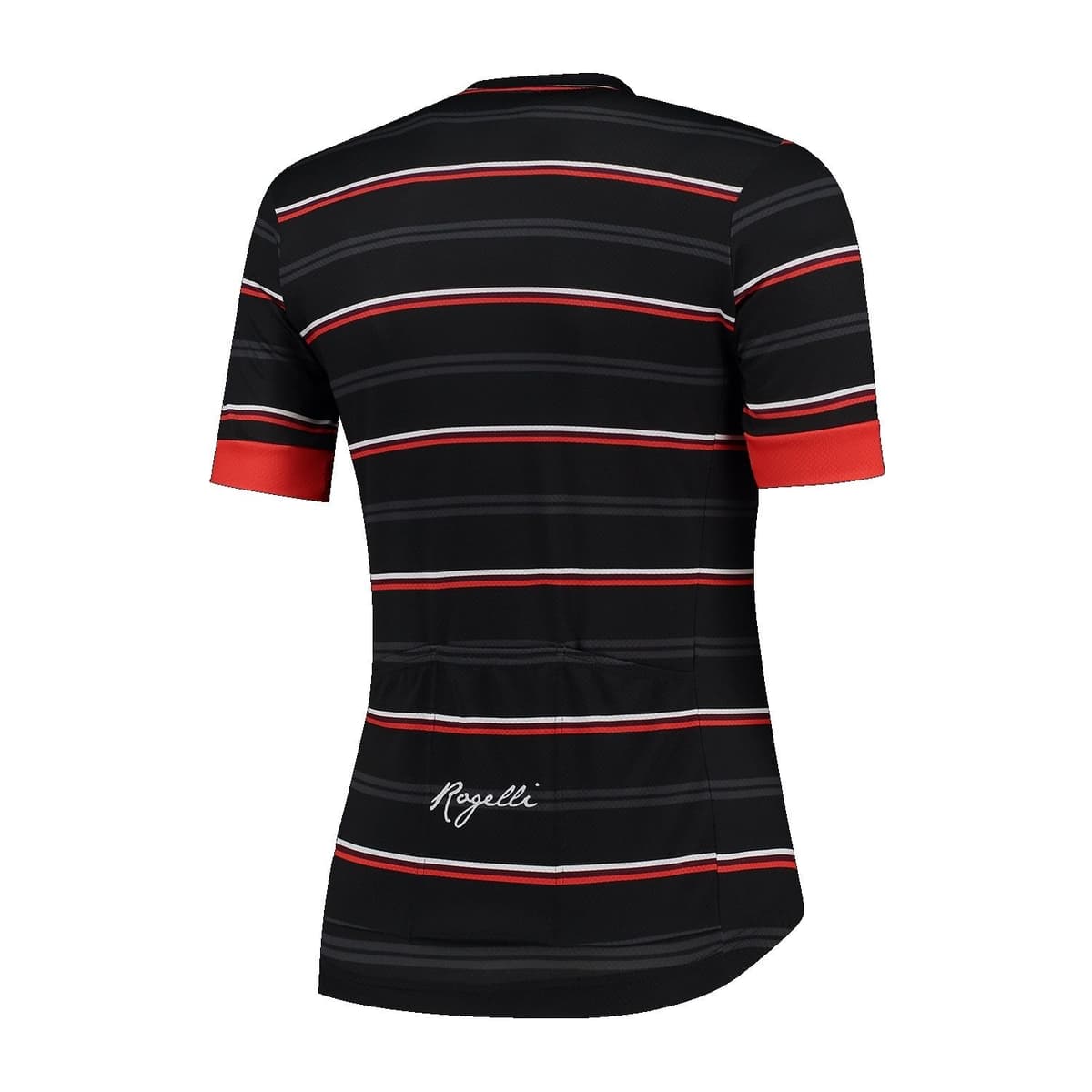 Rogelli Stripe + Korte Mouw Fietsshirt Dames Zwart L/40 thumbnail 4