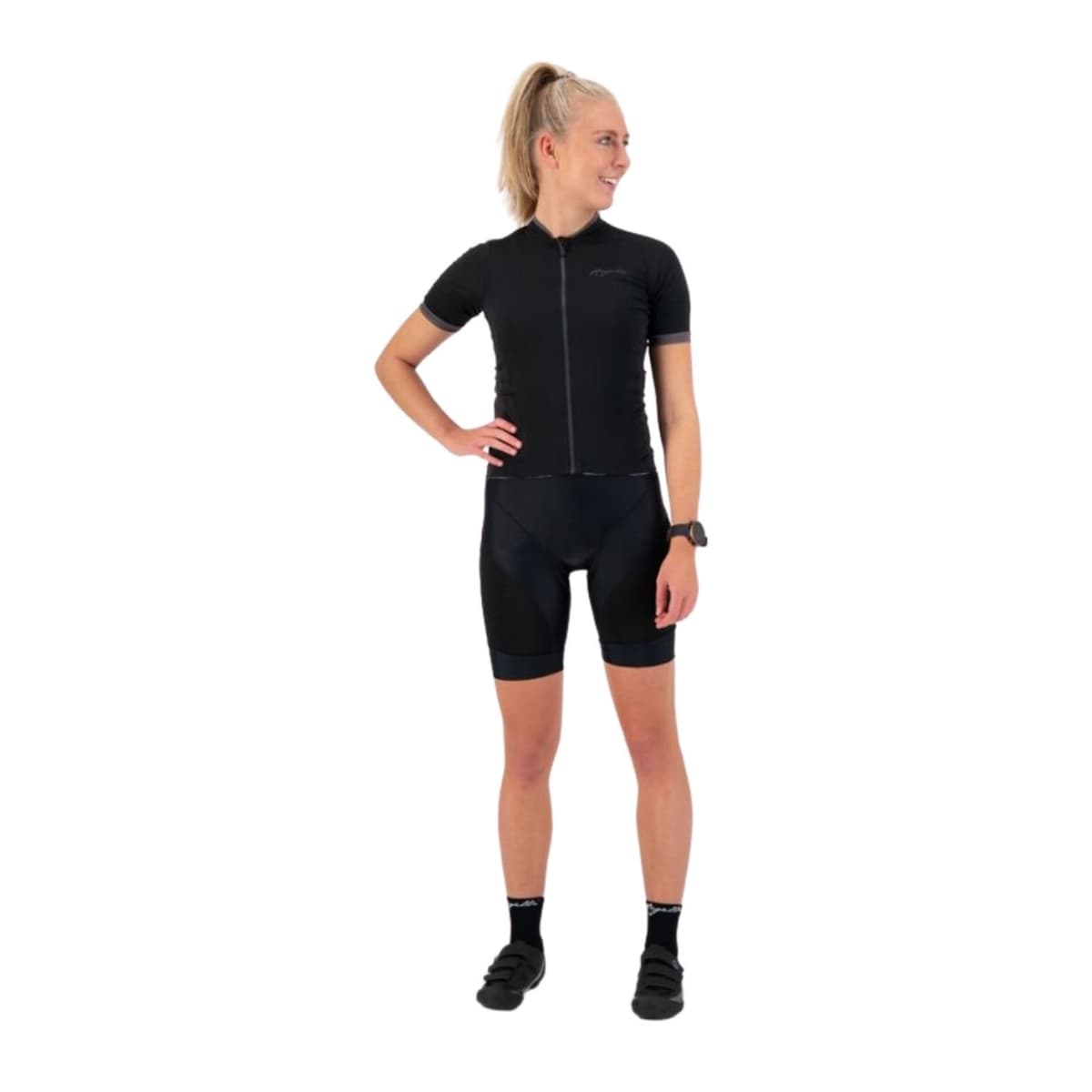 Rogelli Essential  Korte M. Fietsshirt Dames Zwart S/36