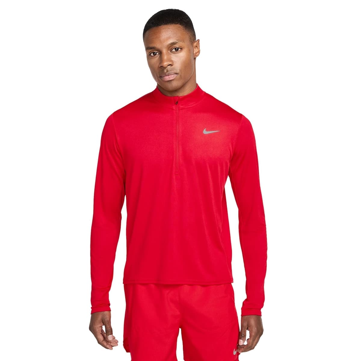 Nike Pacer Dri-fit 1/2 Zip Hardloopsweater Heren Rood L