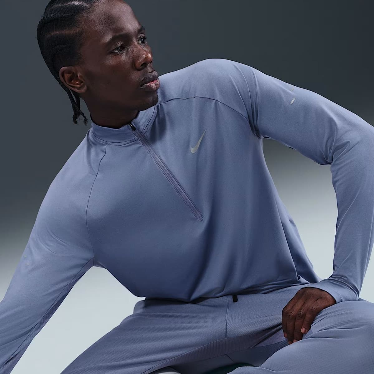 Nike Stride Dri-fit Hardloopsweater Heren Lila S thumbnail 4