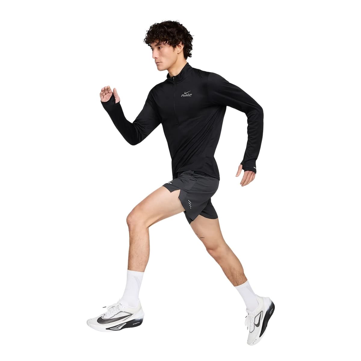 Nike Pacer Flash Dri-fit Hardloopsweater Heren Zwart S thumbnail 2