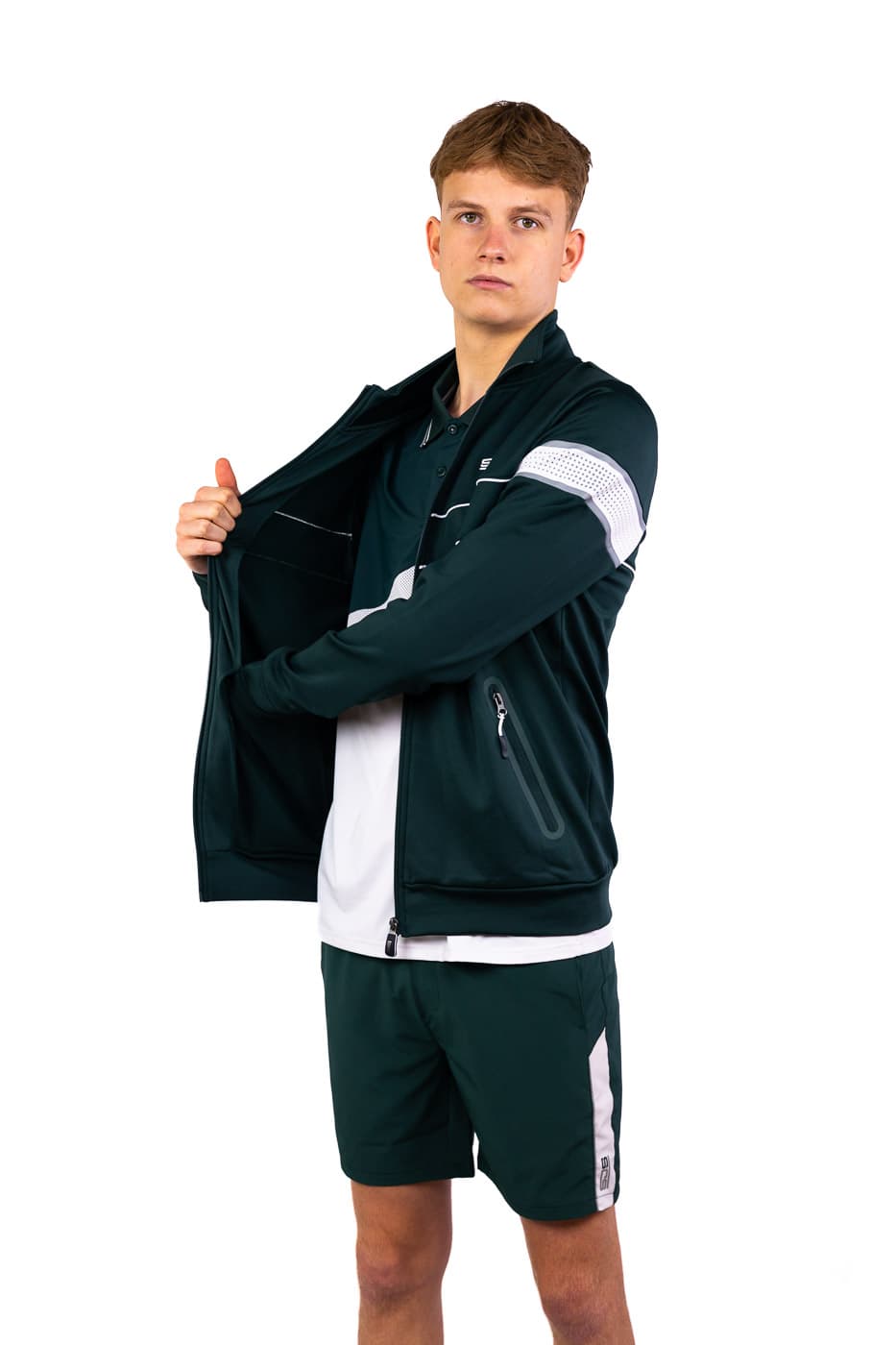 Sjeng Sports Aldwin Trainingsjas Heren Running Donkergroen Xl thumbnail 2