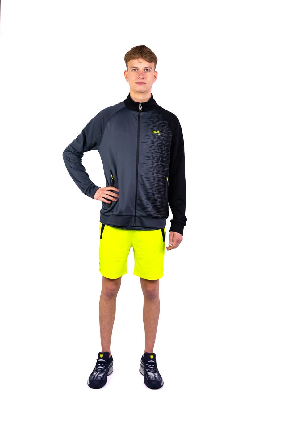 Sjeng Sports Taco Trainingsjas Heren Running Zwart Dessin Xl