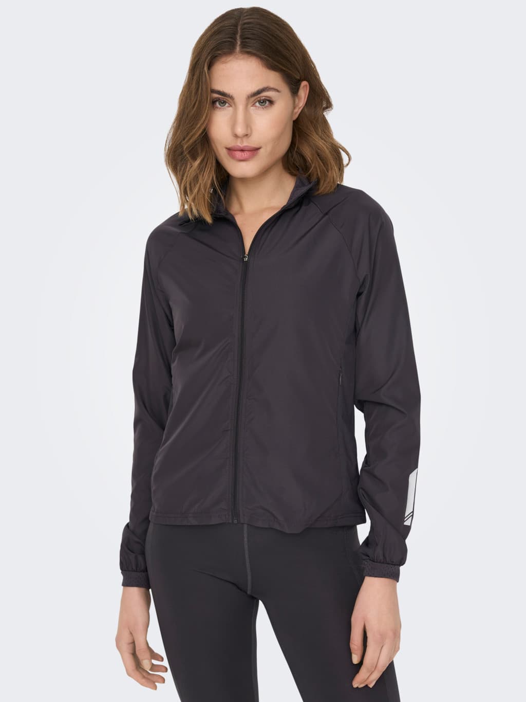 Only Onpean Run Hn Train Zip Jck Trainingsjas Dames Running Antraciet L thumbnail 2