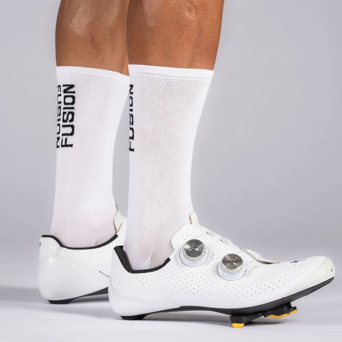 Fusion  Fiets Sokken Wit 44-46 thumbnail 2