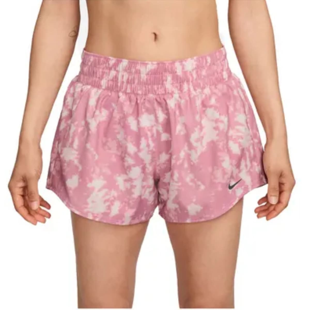 Nike One Dri-fit Mid-rise Sportshort Da Zie 3351 Pink L/40.