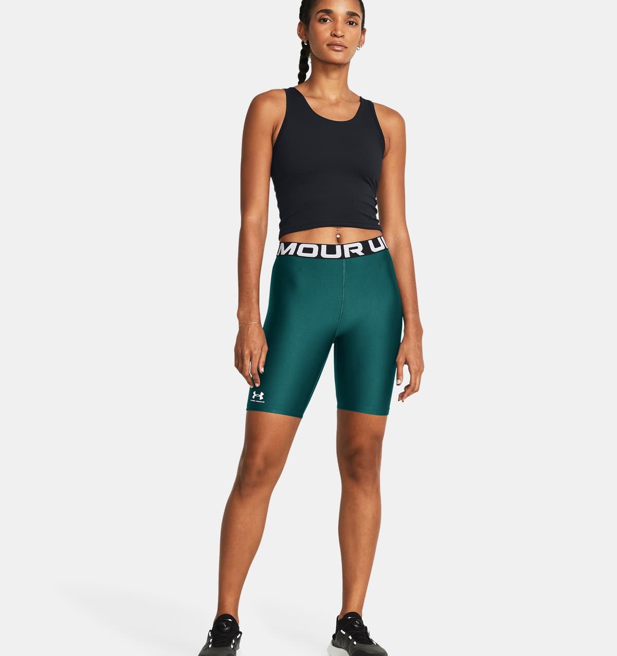 Under Armour Heatgear 8 Sportlegging Dames Kort Donkergroen L/40 thumbnail 2