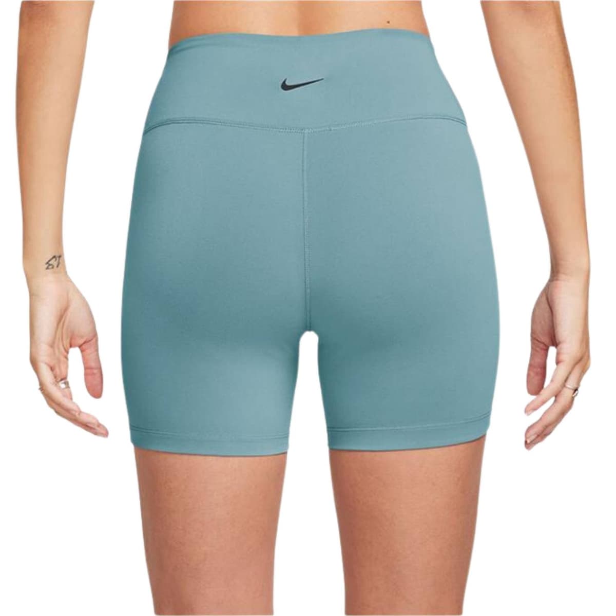 Nike One Dri-fit Sportlegging Dames Kort Blauw M/38. thumbnail 4