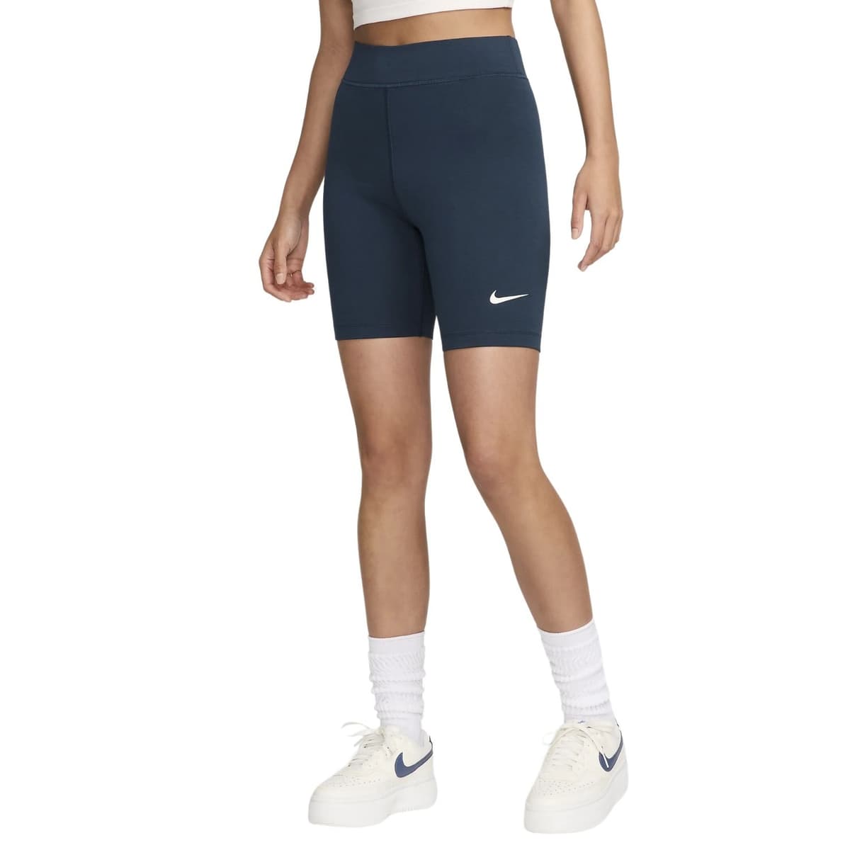 Nike Sportswear Classic Sportlegging Dames Kort Donkerblauw S/36.