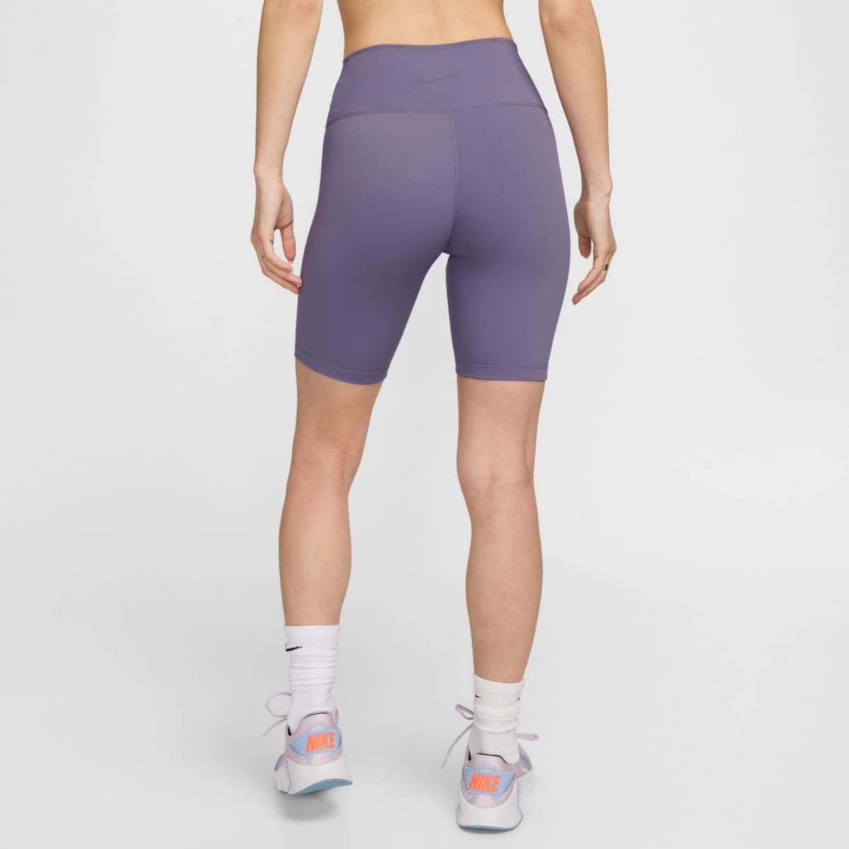 Nike One Dri-fit Sportlegging Dames Kort Lila L/40. thumbnail 4