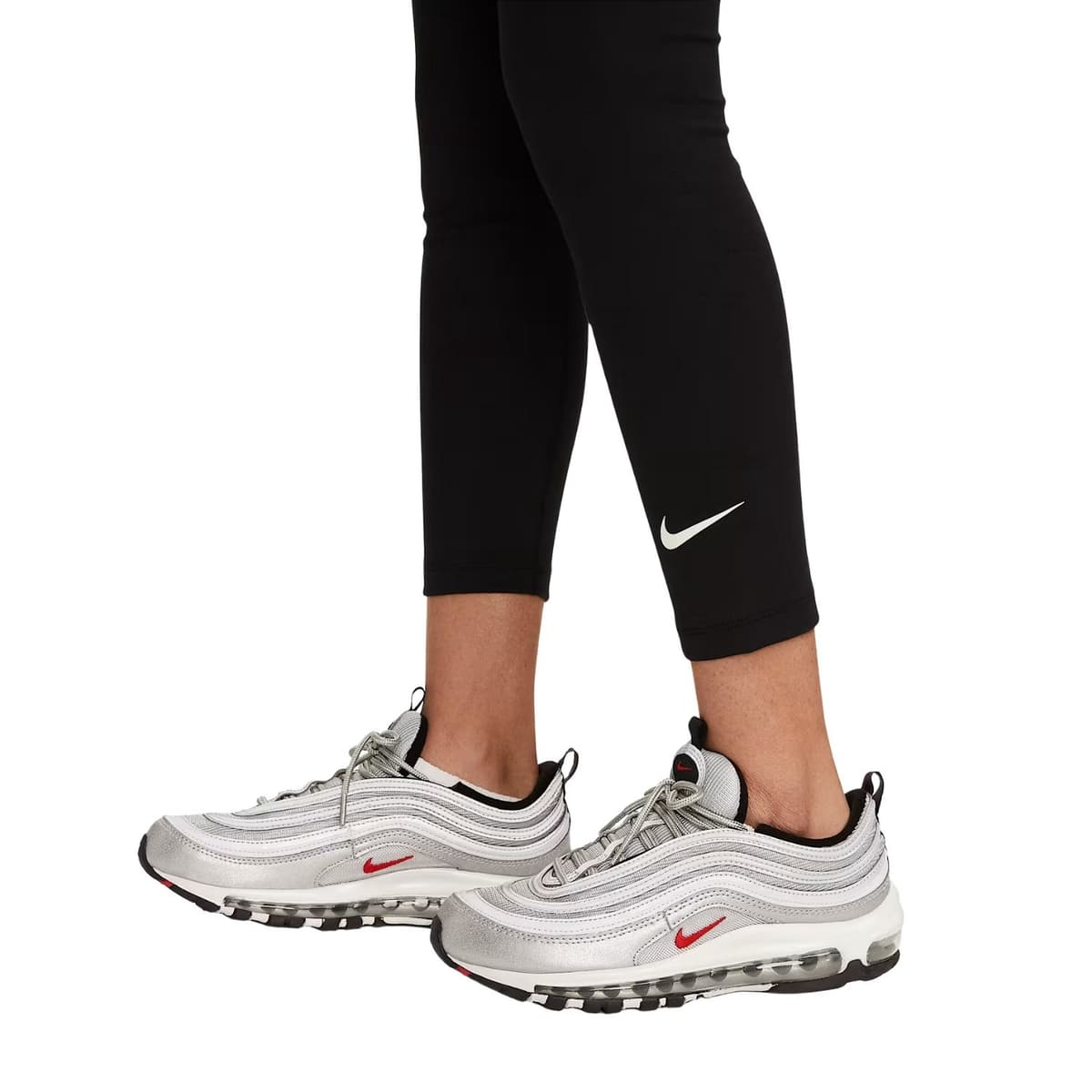 Nike Sportswear Classic Sportlegging Dames Kort Zwart S/36 thumbnail 3