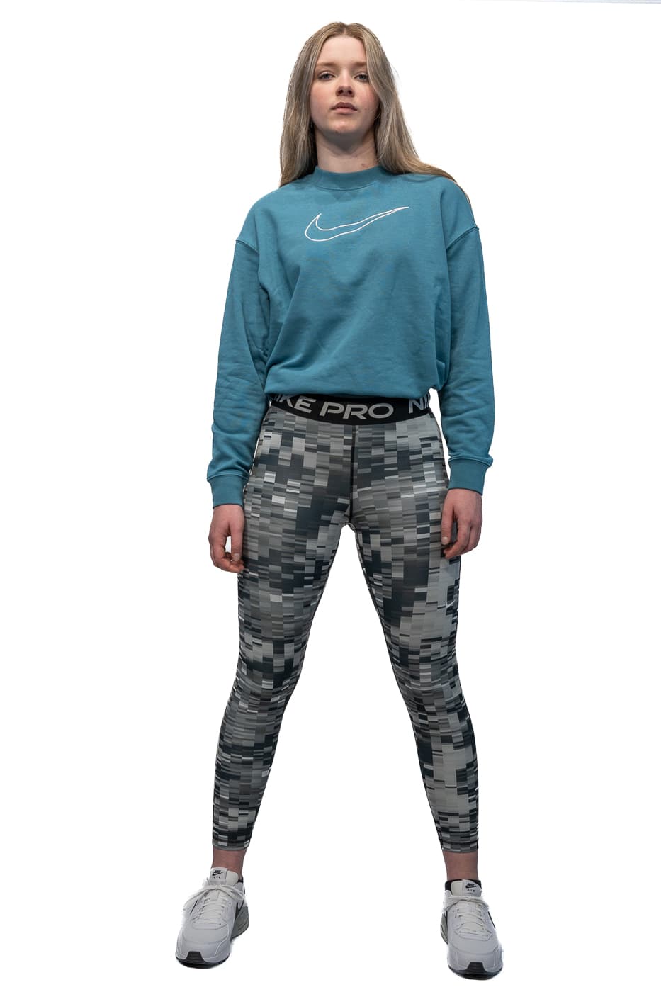 Nike Pro Dri-fit Sportlegging Dames Capri Zwart Dessin L/40 thumbnail 4