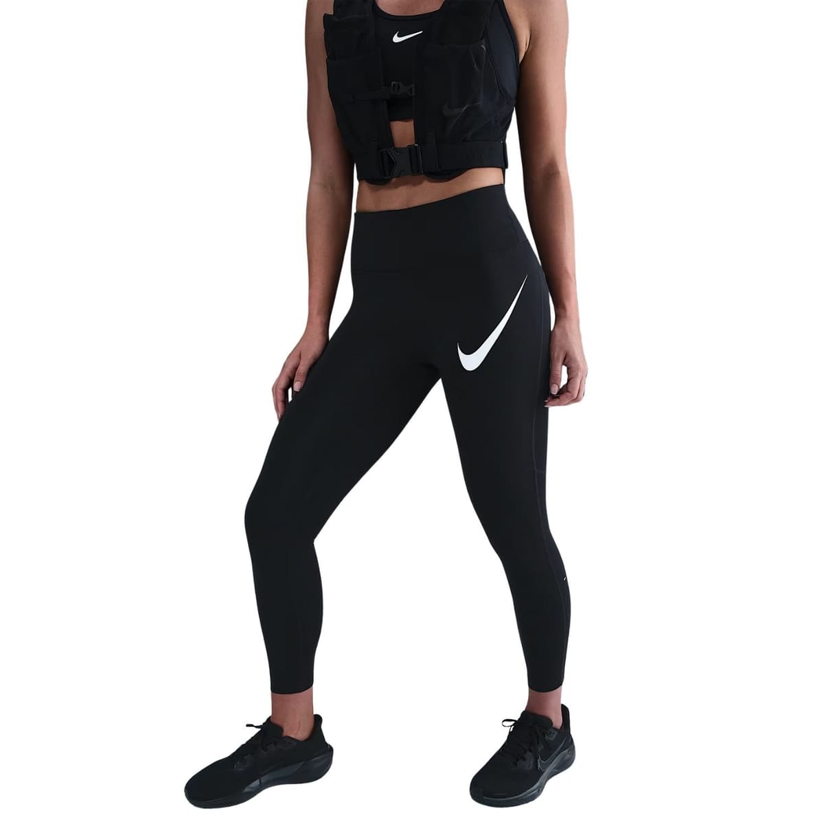 Nike Tempo Swoosh Run Sportlegging Dames Lang Zwart M/38 thumbnail 5