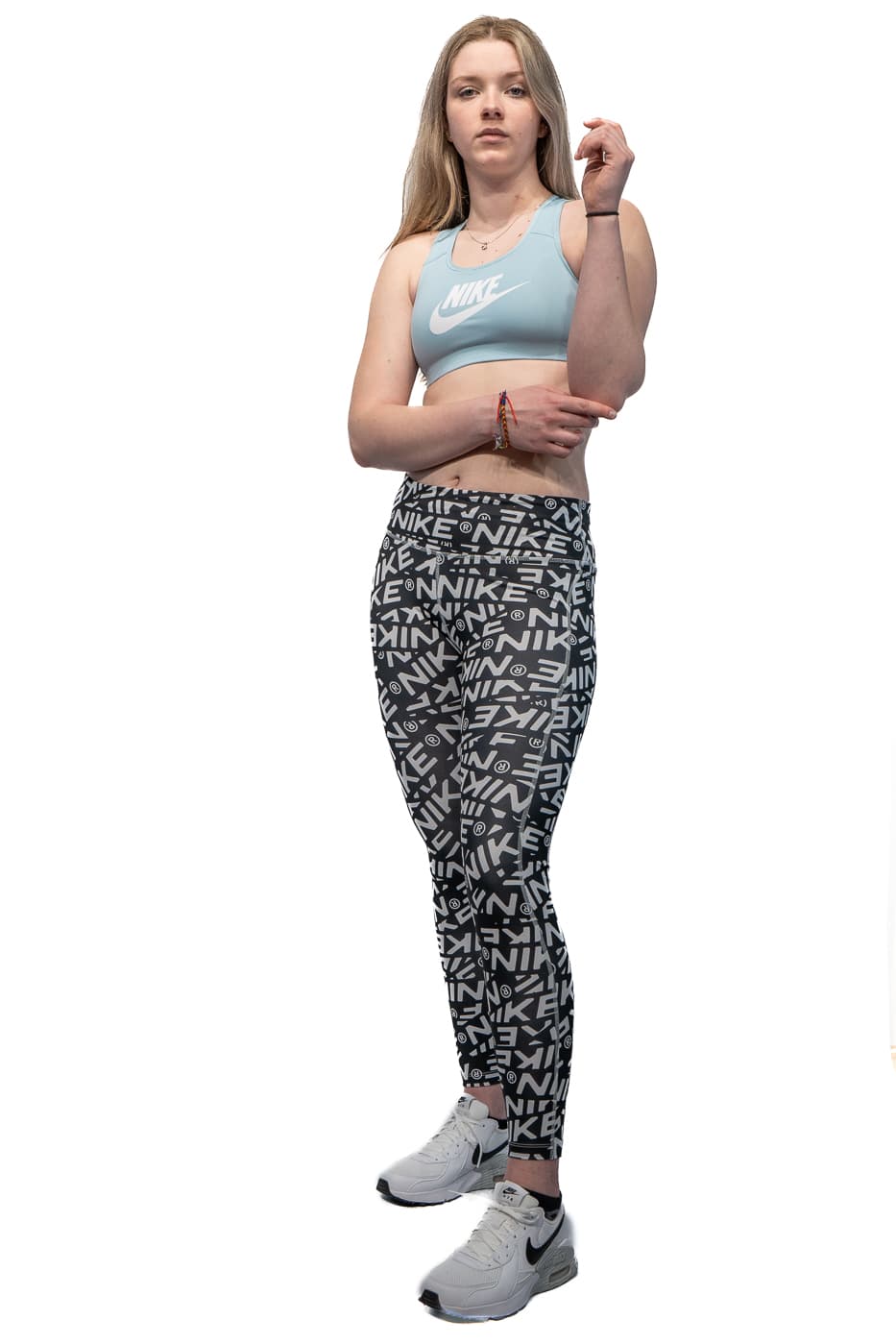 Nike Dri-fit Fast Sportlegging Dames Lang Zwart Dessin S/36 thumbnail 3