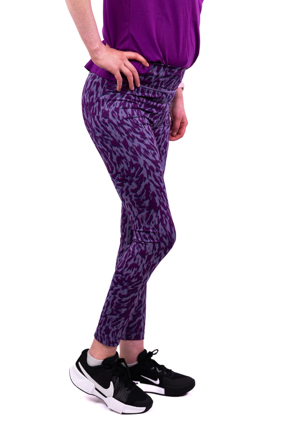 Nike Dri-fit One Sportlegging Meisjes Paars Dessin 164 thumbnail 4